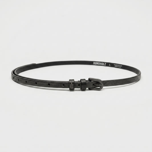 Slim Distressed Leather Belt