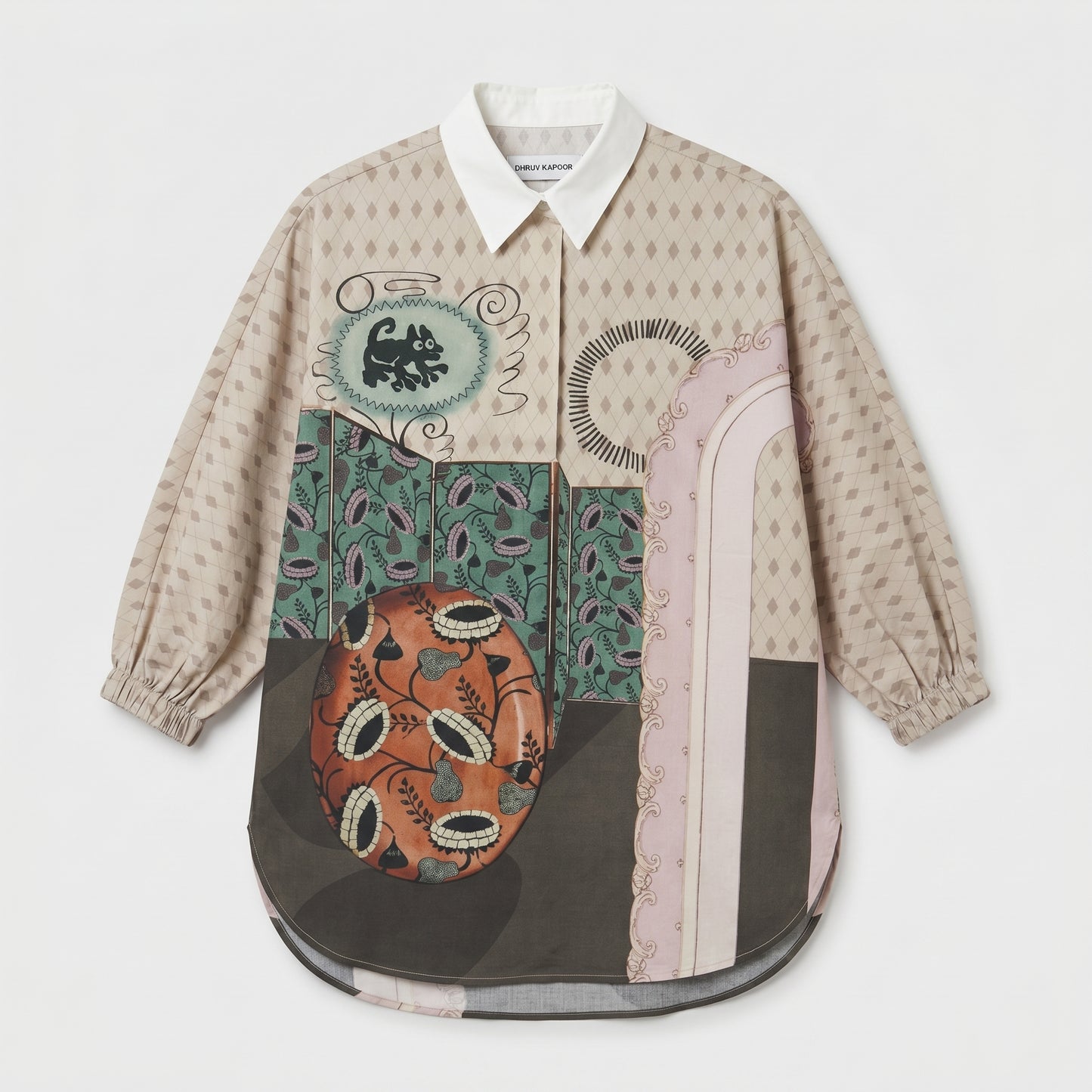 Graphic Printed Oversized Shirt