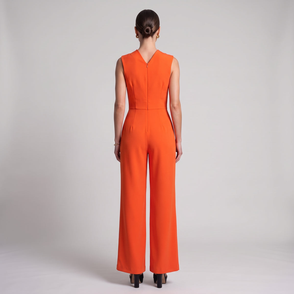Sleeveless Cowl Neck Jumpsuit