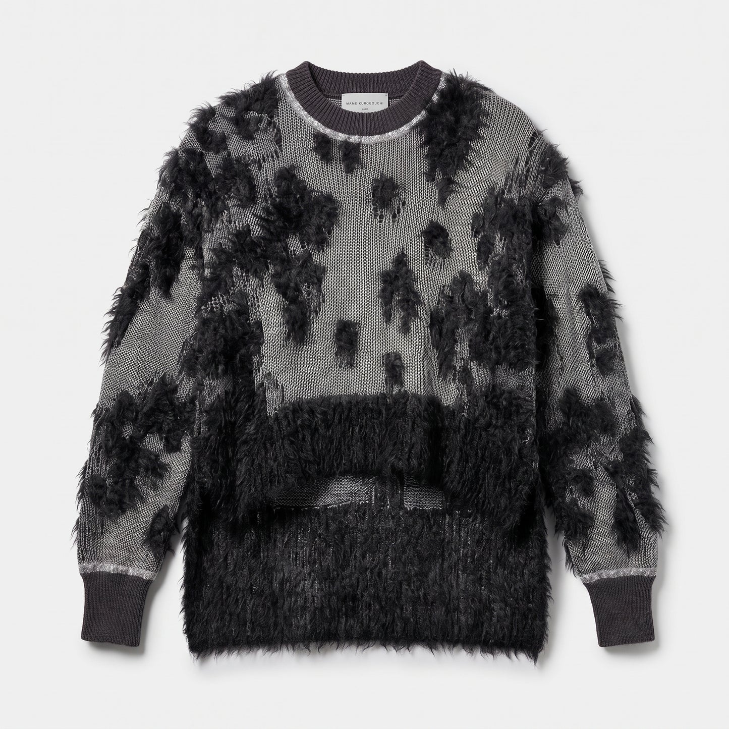 Textured Shaggy Knit Sweater