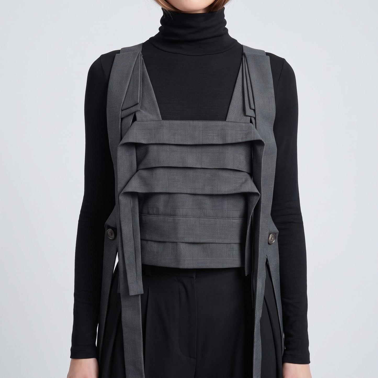 Structured Architectural Layered Vest