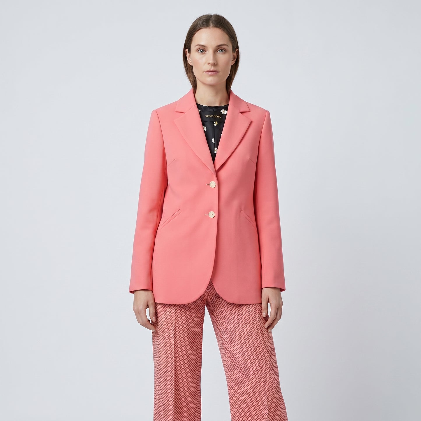 Tailored Coral Pink Blazer