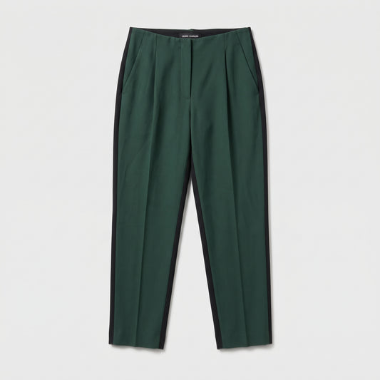 Tailored High-Waist Tuxedo Trousers