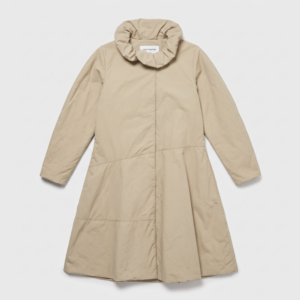 Minimalist High-Neck Padded Coat