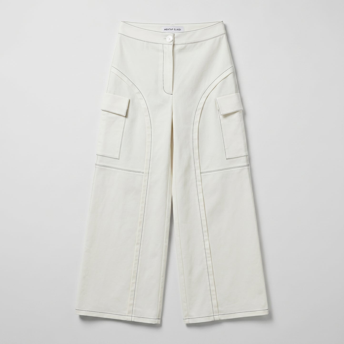 Contrast Stitch Cargo Pants