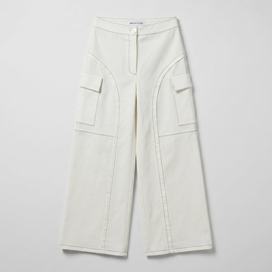 Contrast Stitch Cargo Pants