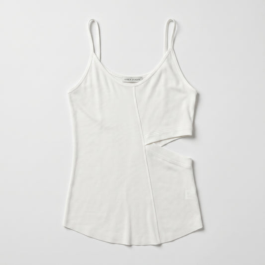 Ribbed Cutout Camisole Tank Top