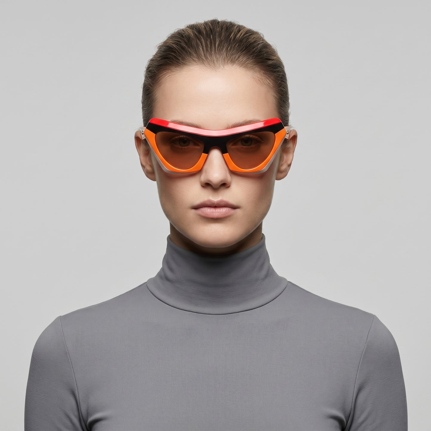 Tri-Color Geometric Sunglasses