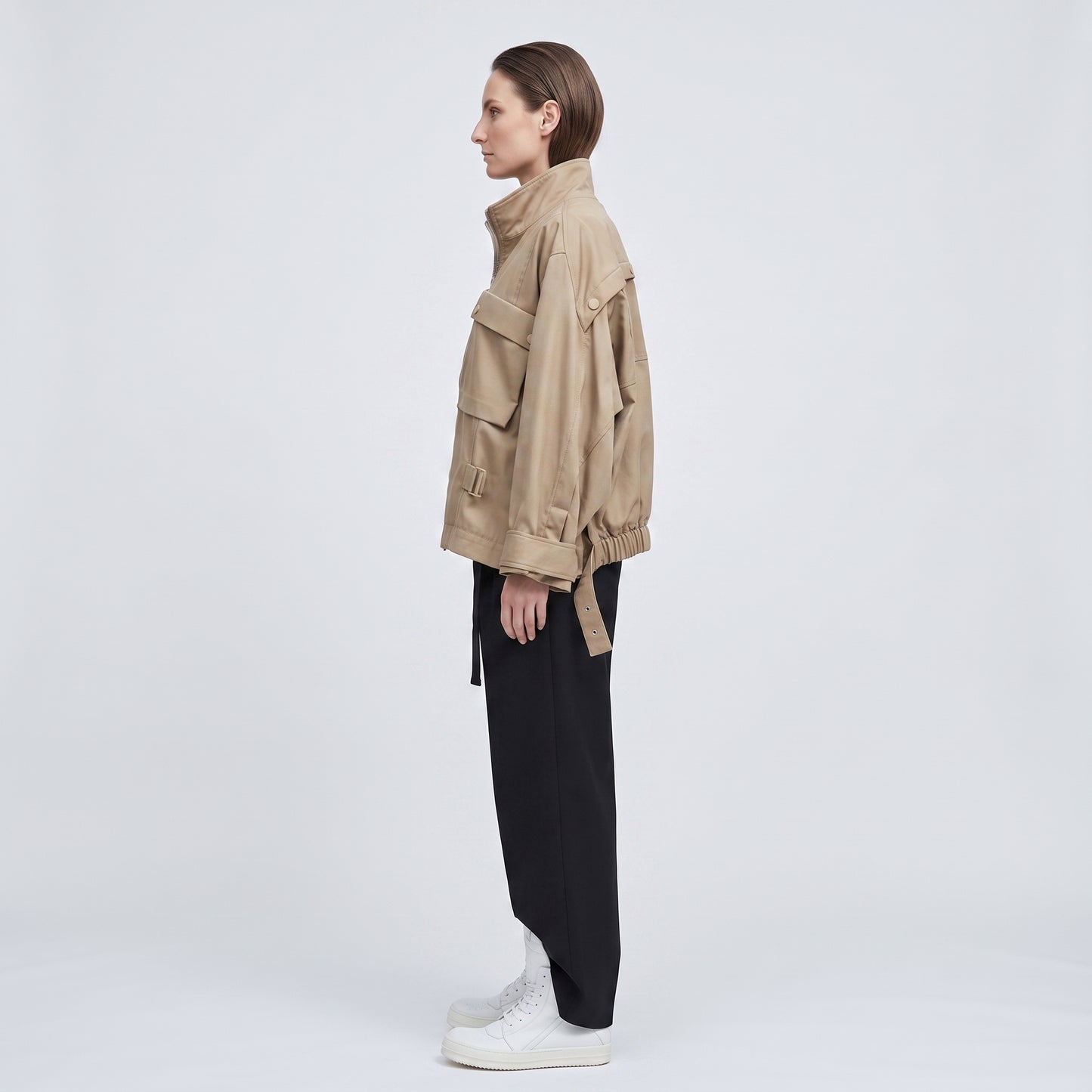 Utility Zip-Up Bomber Jacket