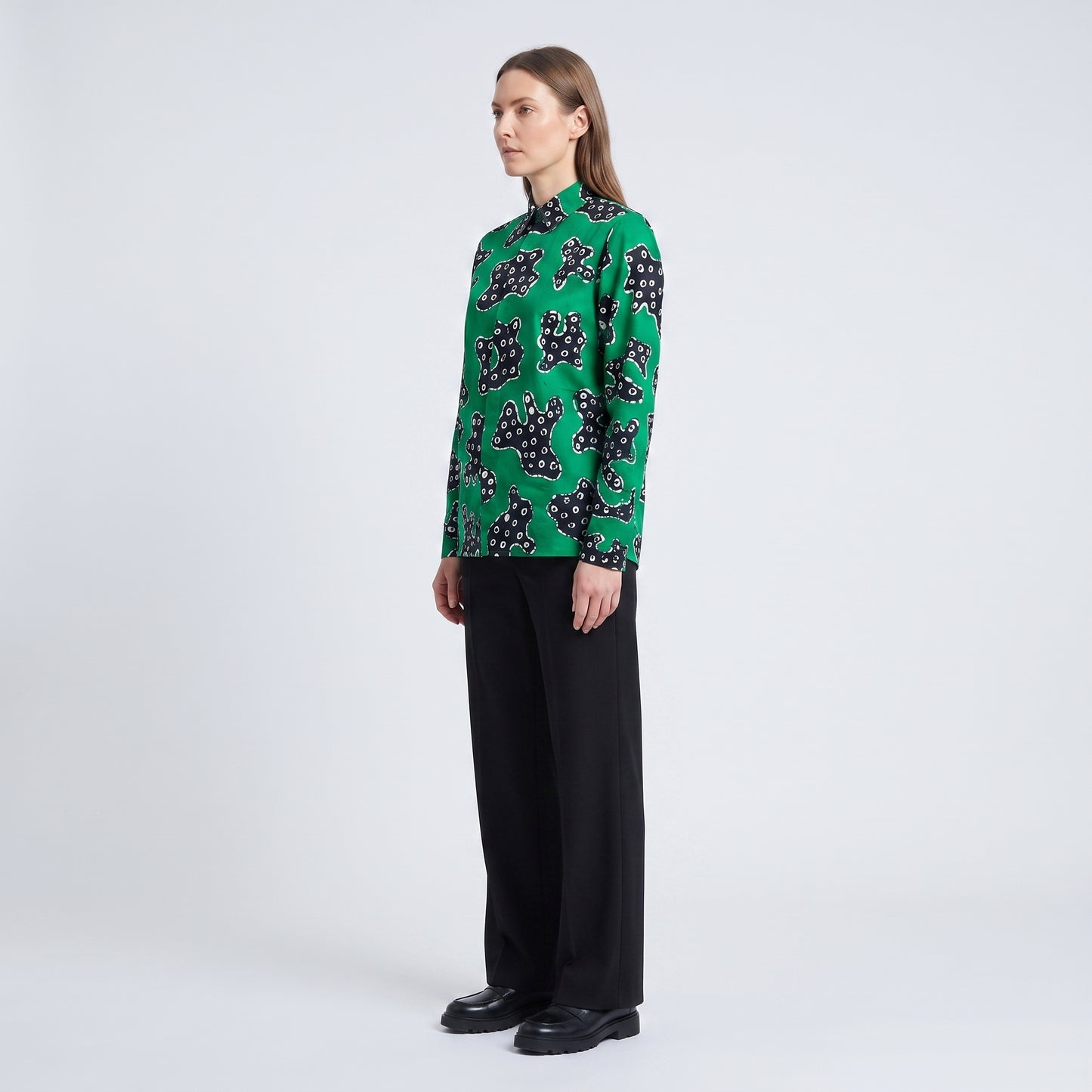 Abstract Printed Cotton Shirt