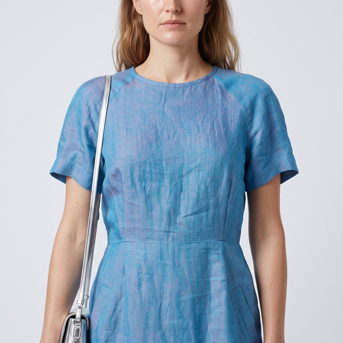 Tailored Linen Sheath Dress
