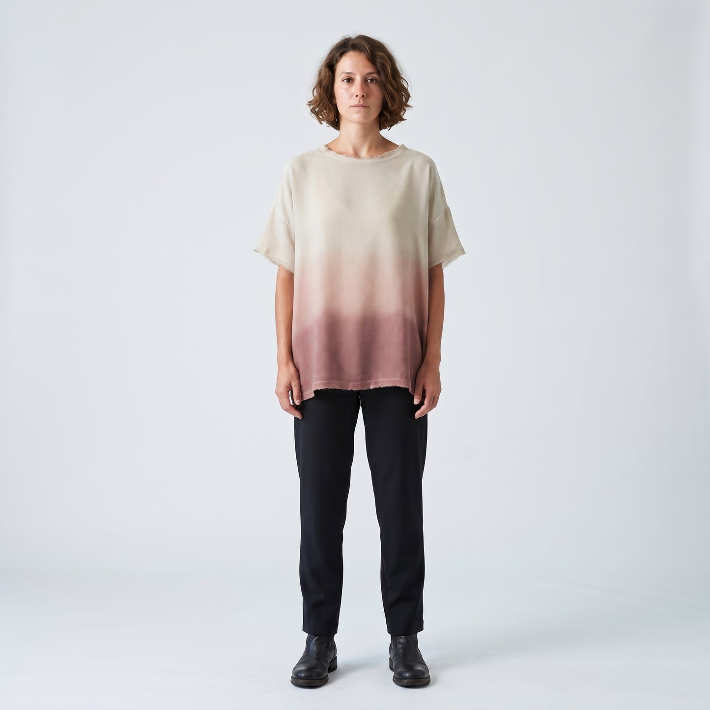 Ombre Linen Boxy Tee