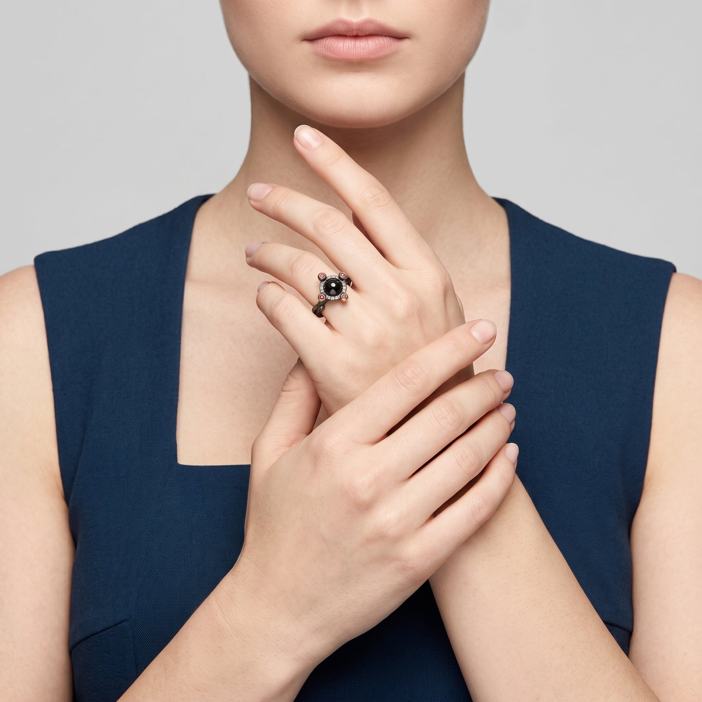 Artisan Black Stone Statement Ring