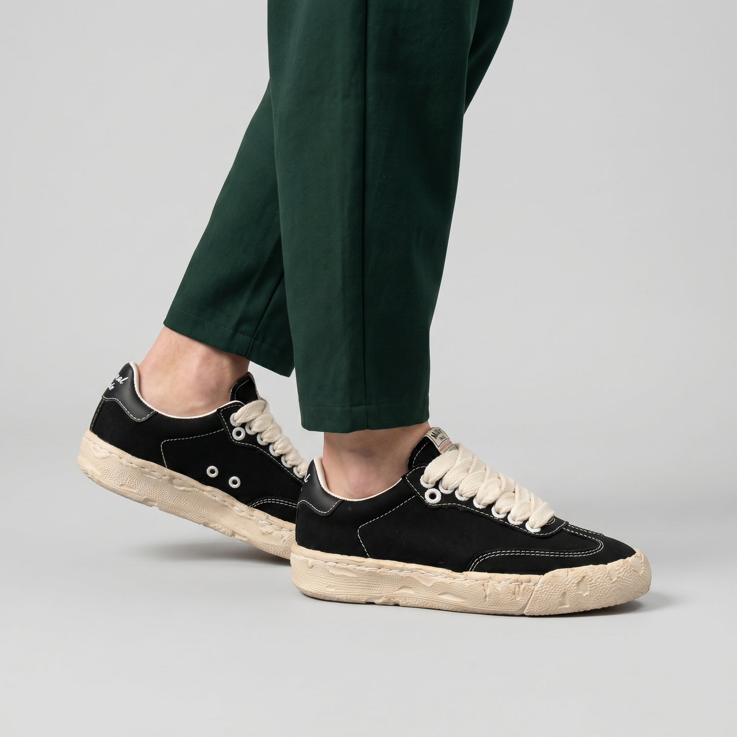 Chunky Contrast Stitch Canvas Sneakers