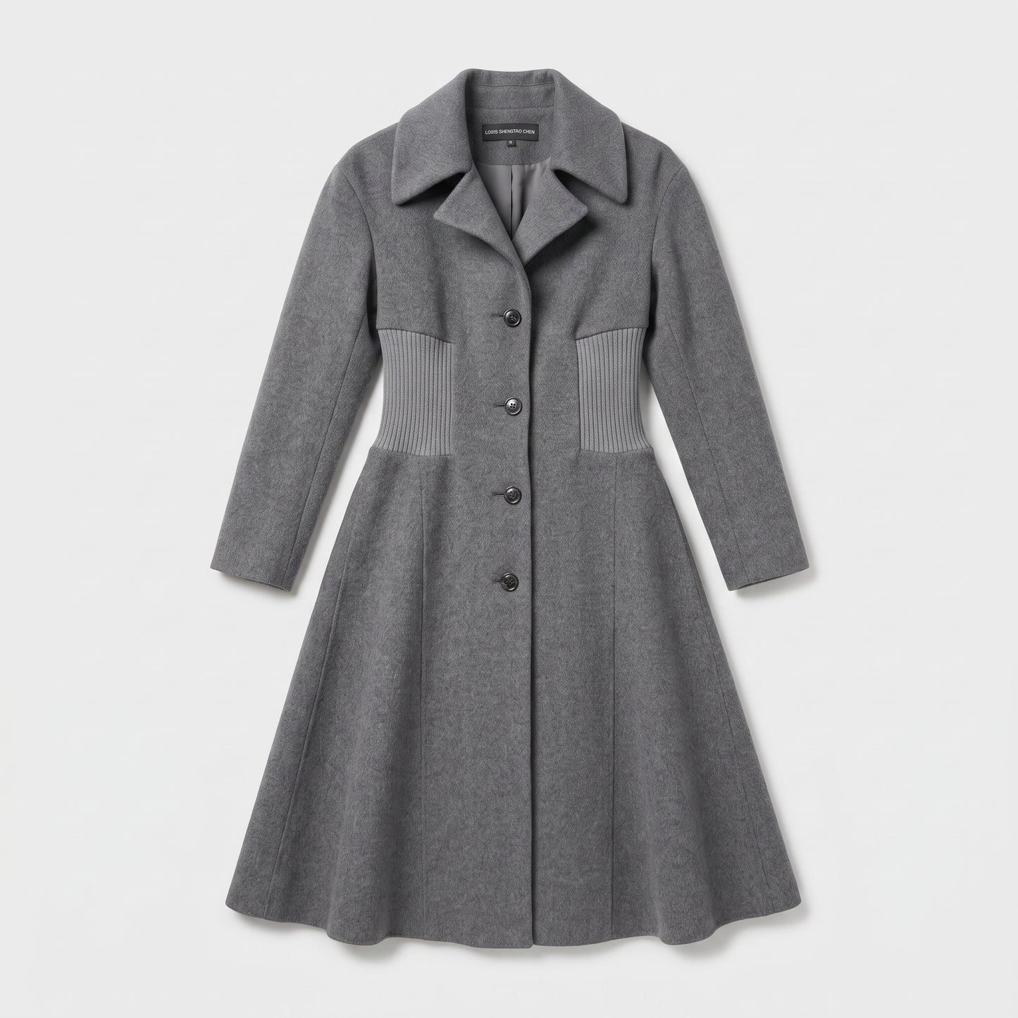 Structured Wool Blend Coat
