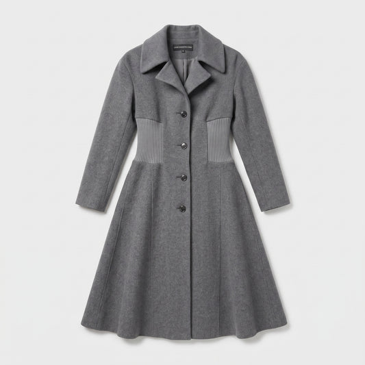 Structured Wool Blend Coat