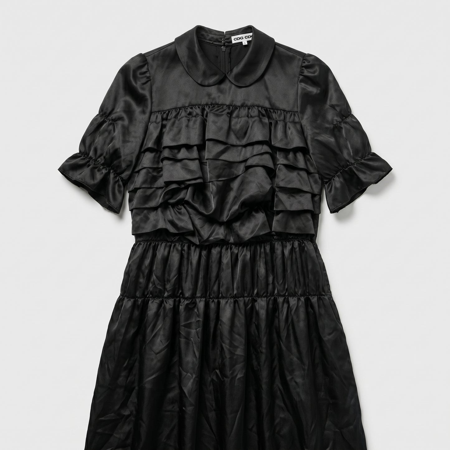 Ruffled Peter Pan Collar Dress
