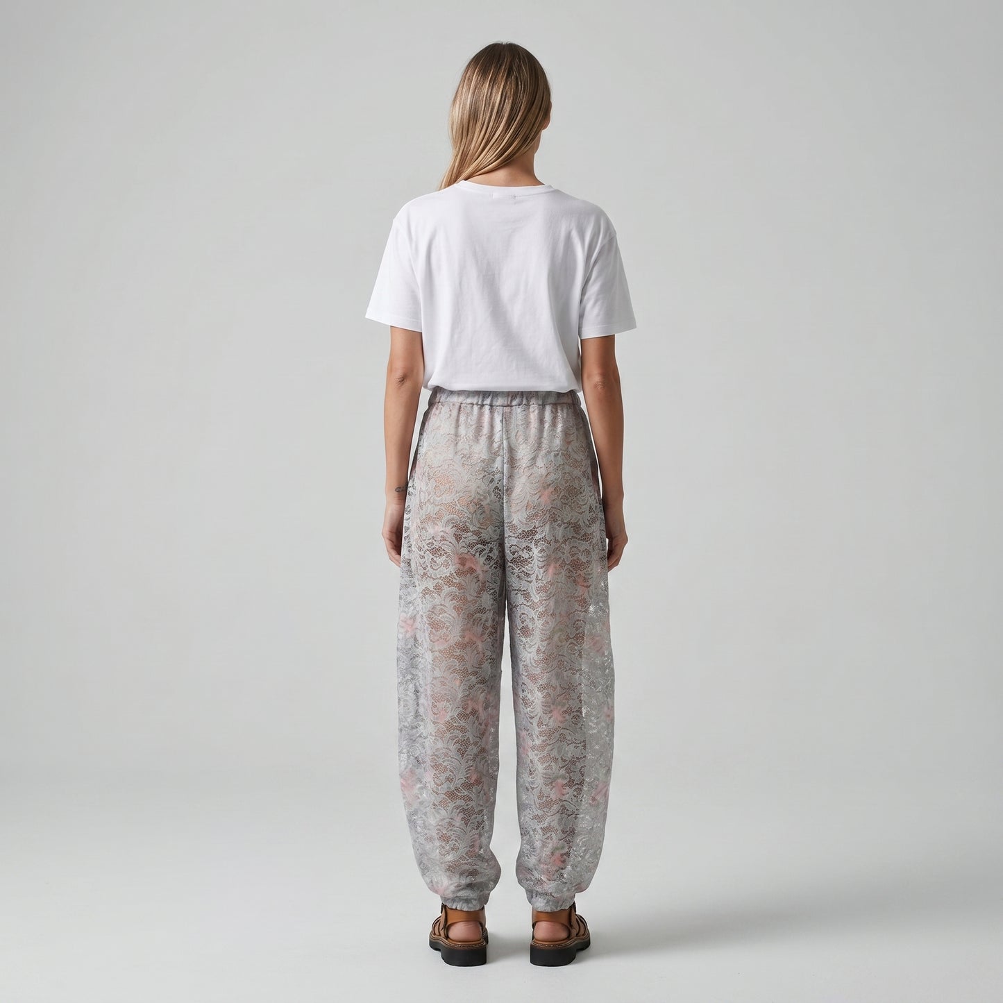 Floral Lace Jogger Trousers