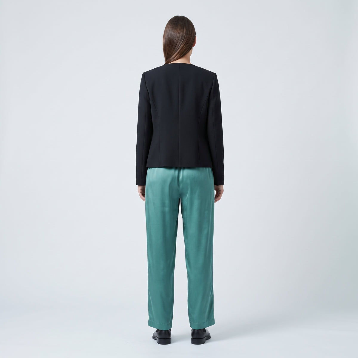 Elegant Satin Drawstring Trousers