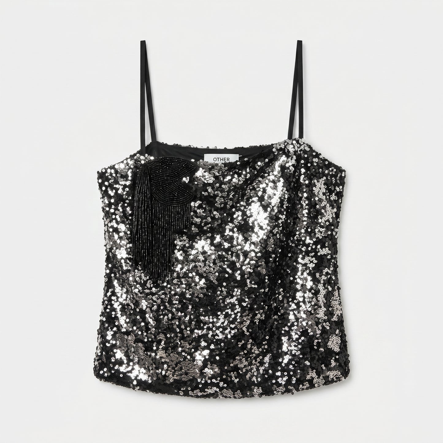 Sequined Fringe Camisole Top