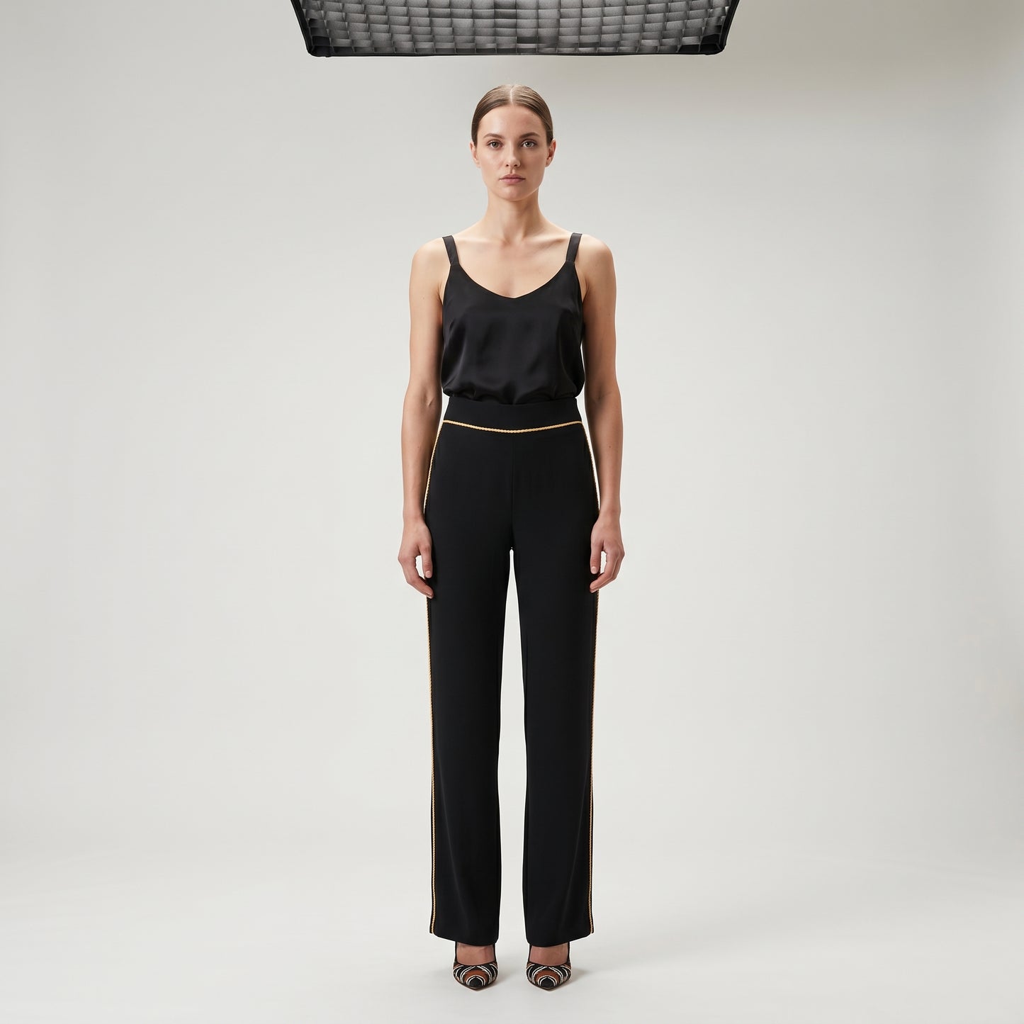 Gold Trim Tailored Trousers