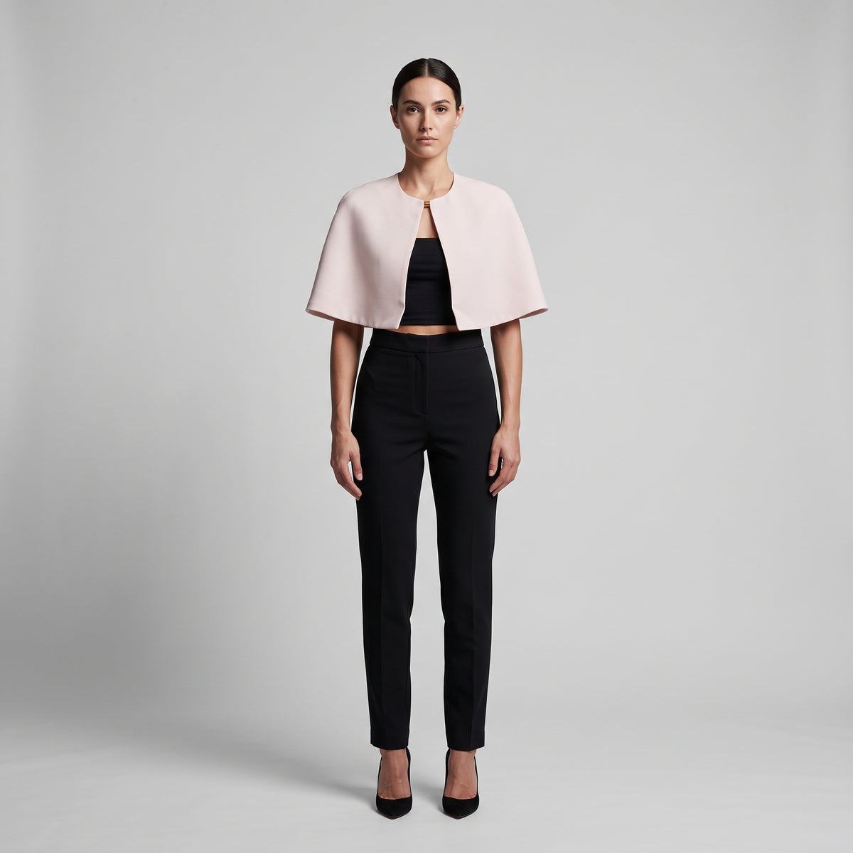 Structured Minimalist Pastel Cape