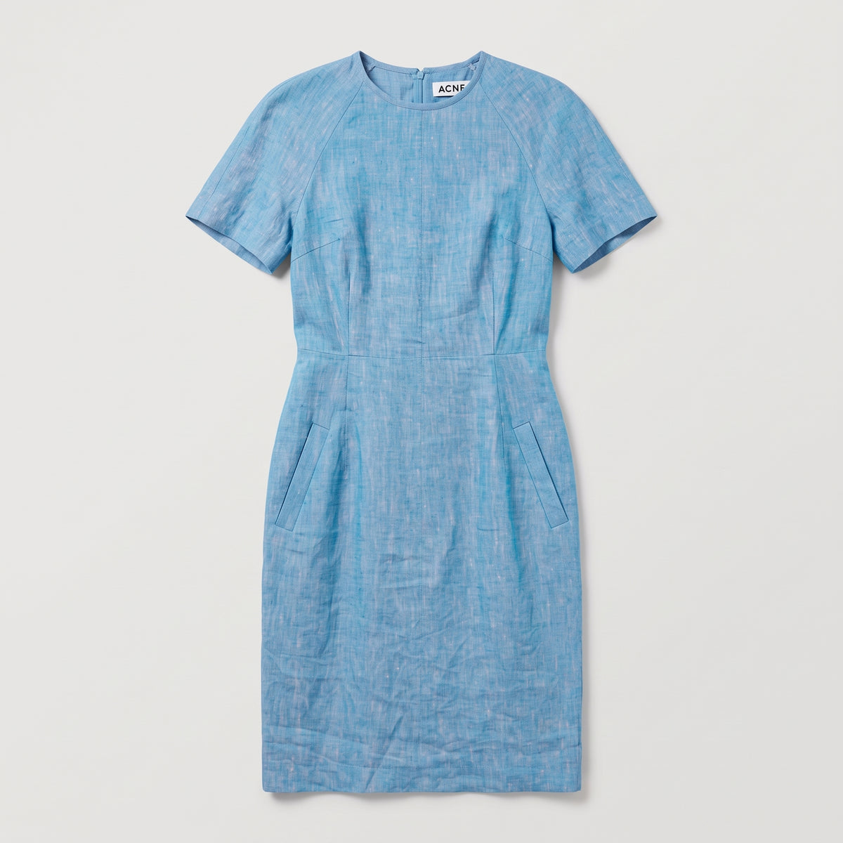 Tailored Linen Sheath Dress