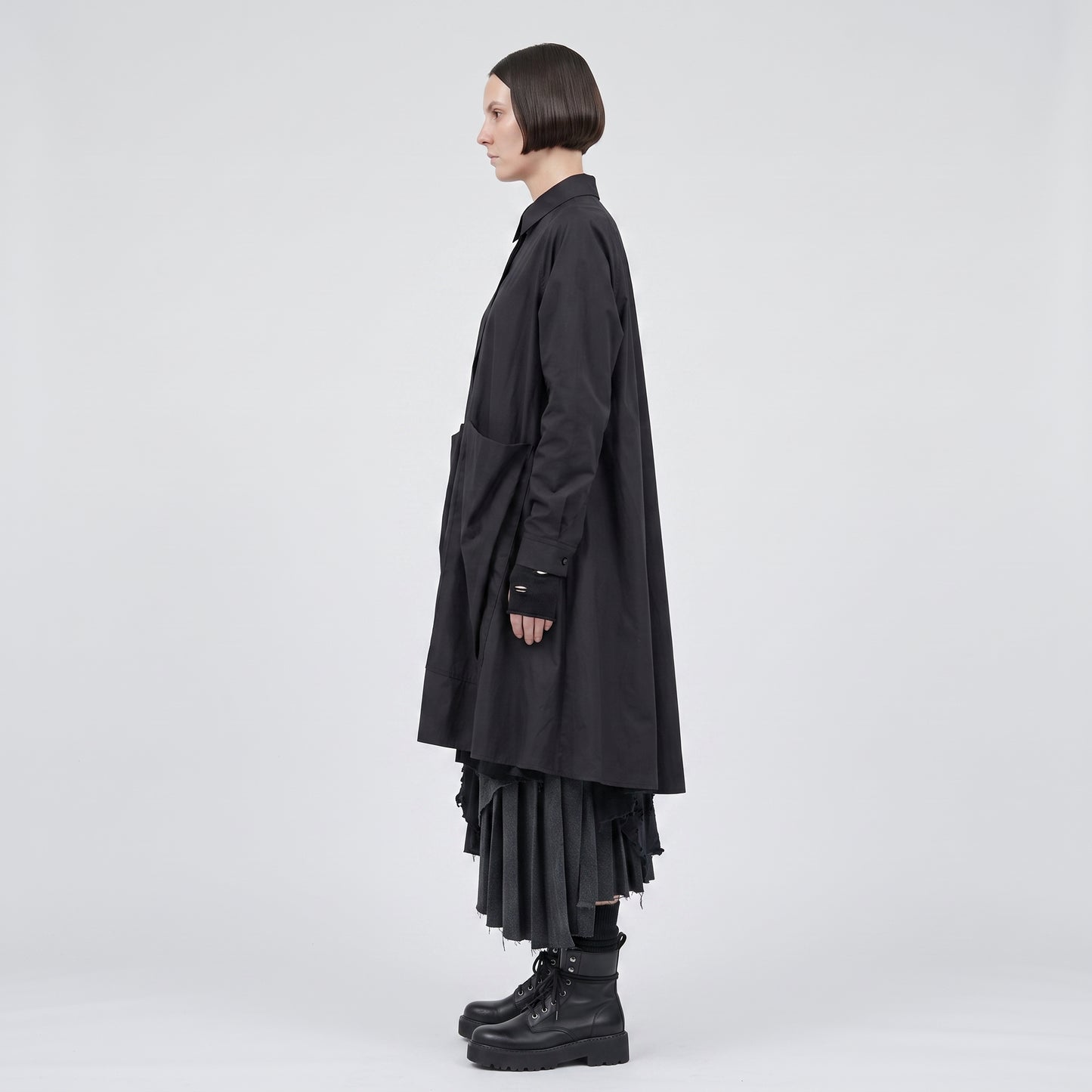 Oversized Utility Shirt Tunic