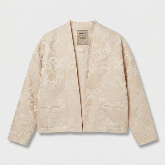 Jacquard Open Front Jacket