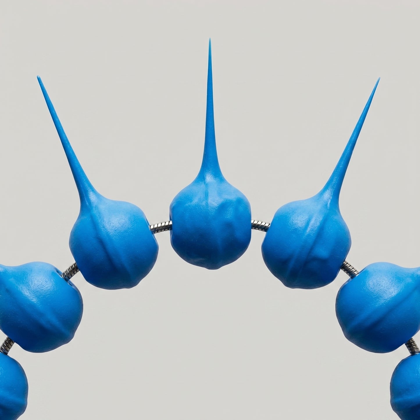 Vibrant Spiked Resin Statement Necklace