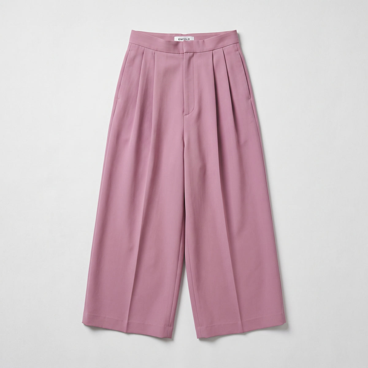 Pleated High-Rise Wide-Leg Trousers