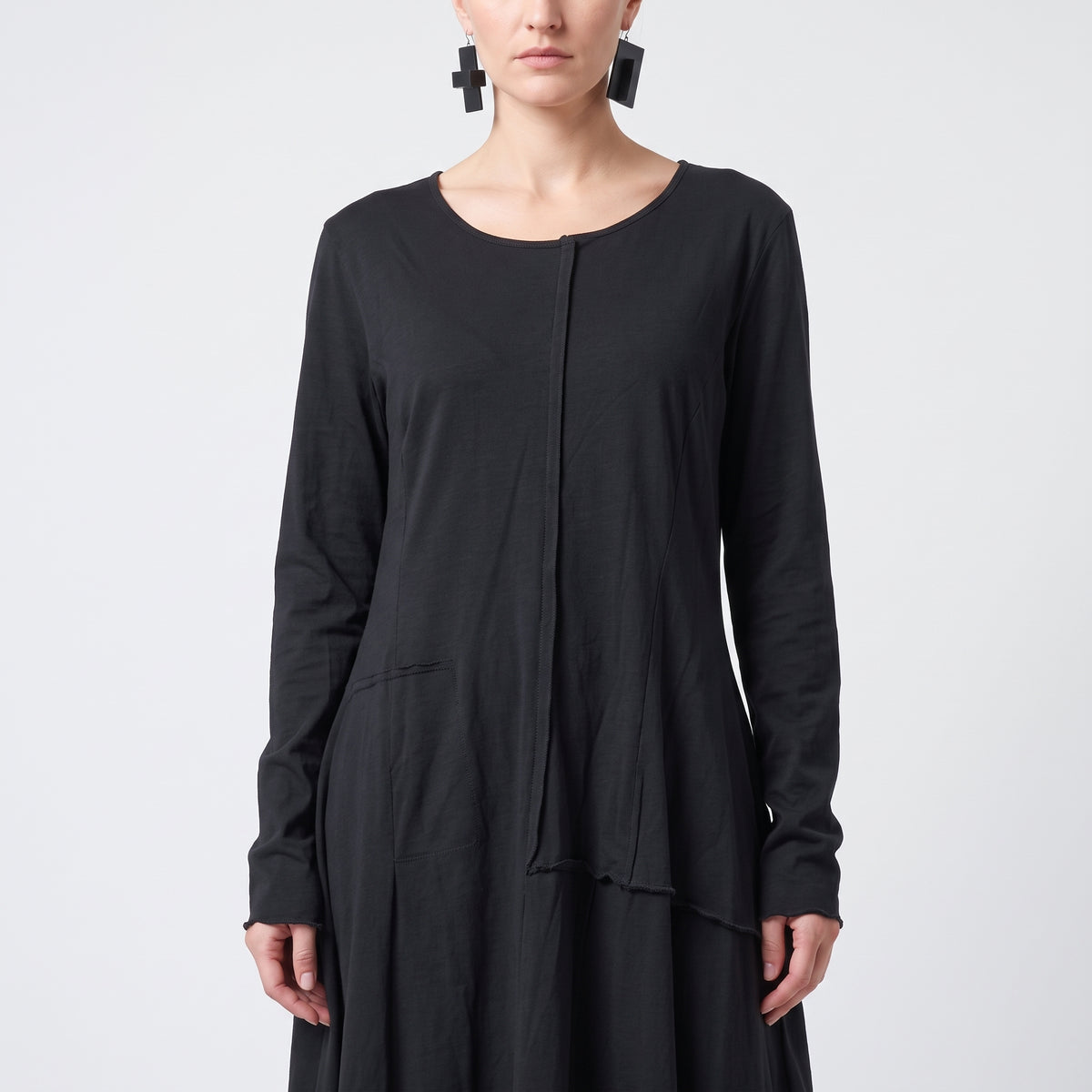 Asymmetric Cotton Jersey Tunic
