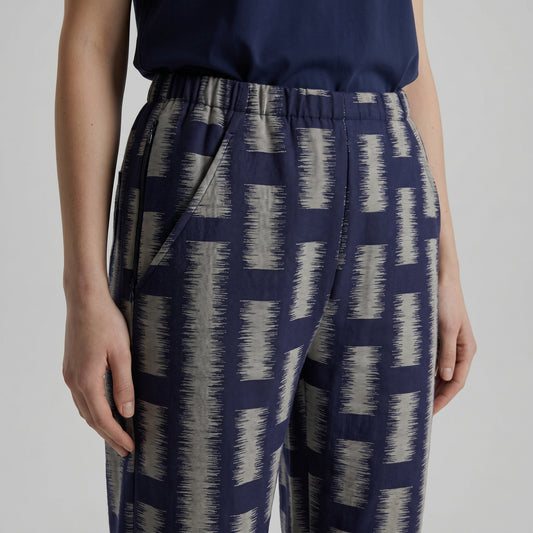 Abstract Print Tapered Trousers