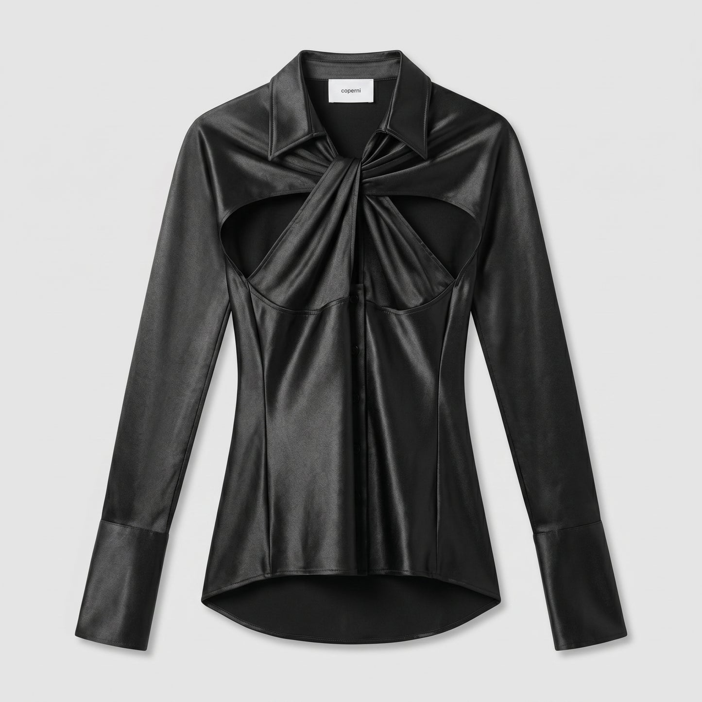 Twisted Cutout Long Sleeve Top