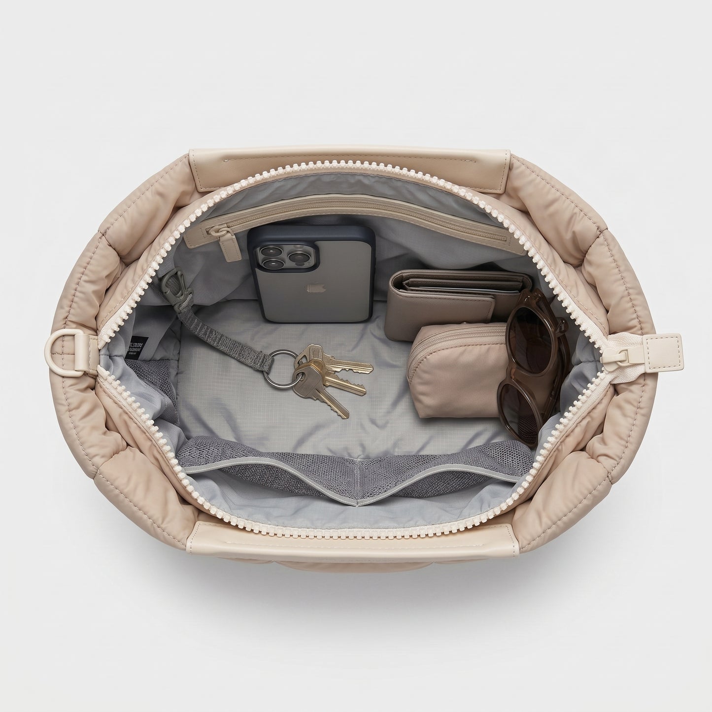 Quilted Puffer Clutch Pouch