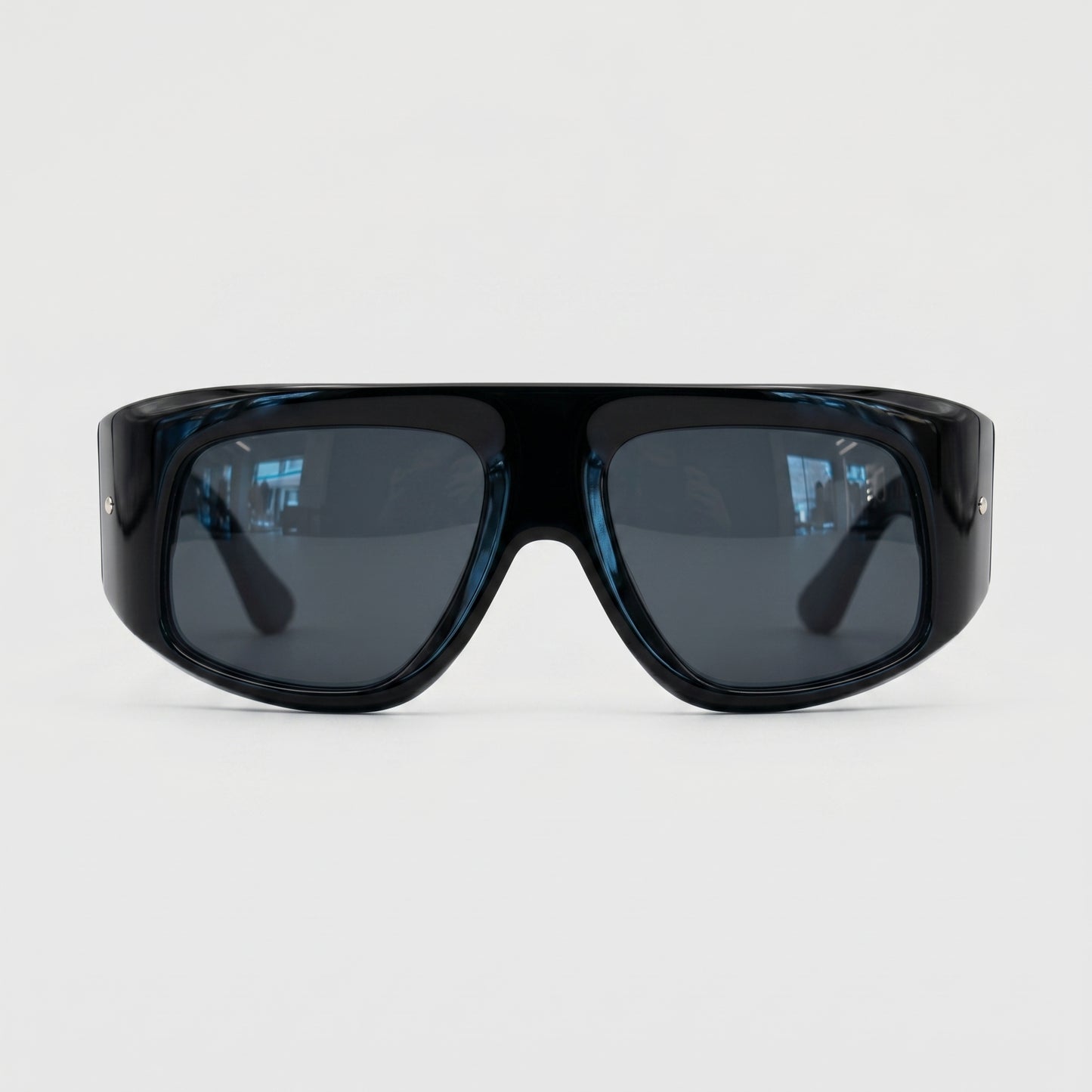 Oversized Acetate Shield Sunglasses