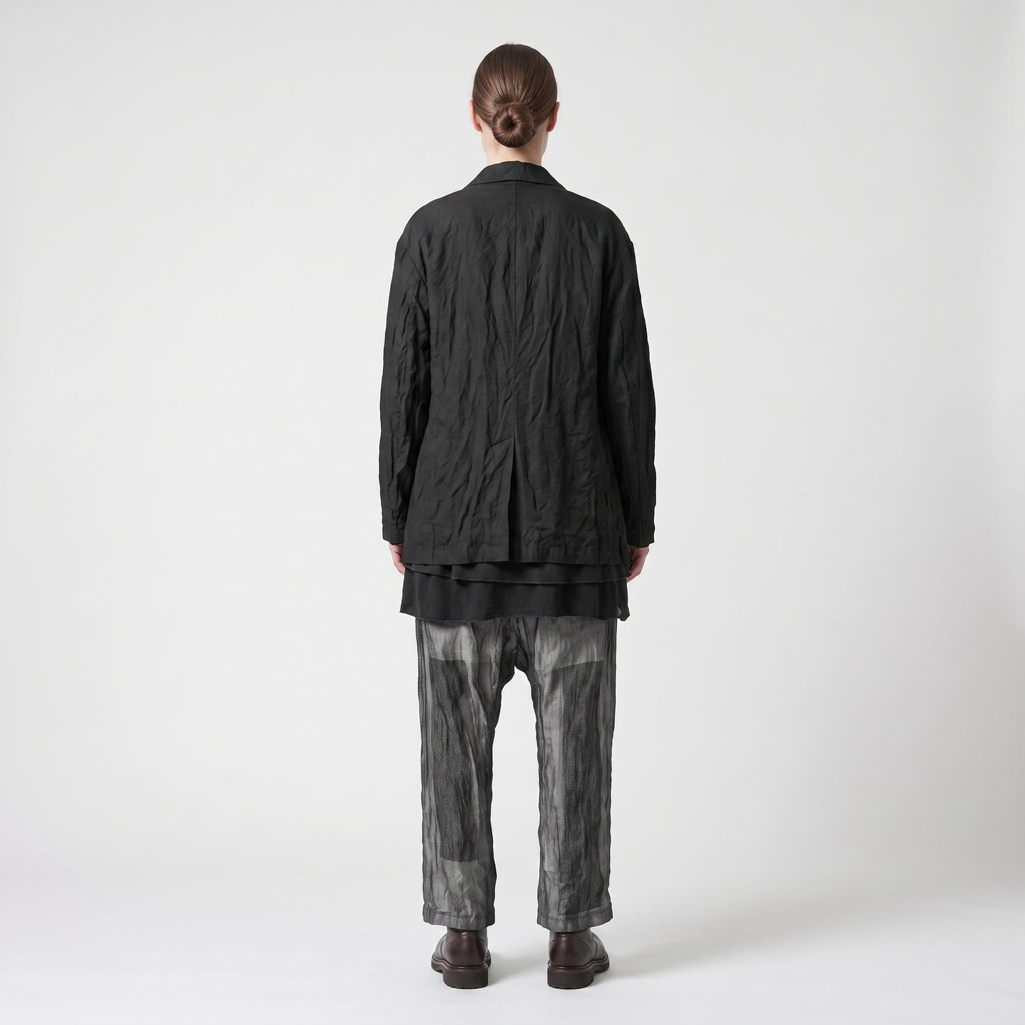 Abstract Print Cropped Trousers