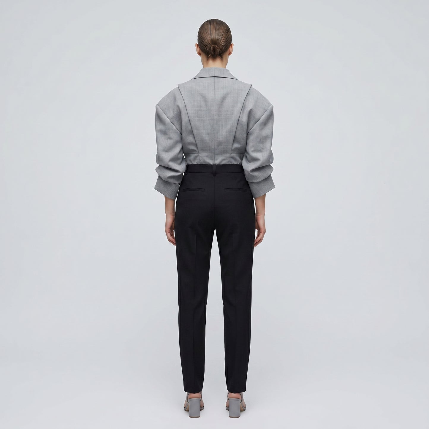 Tailored Grey Blazer Bodysuit