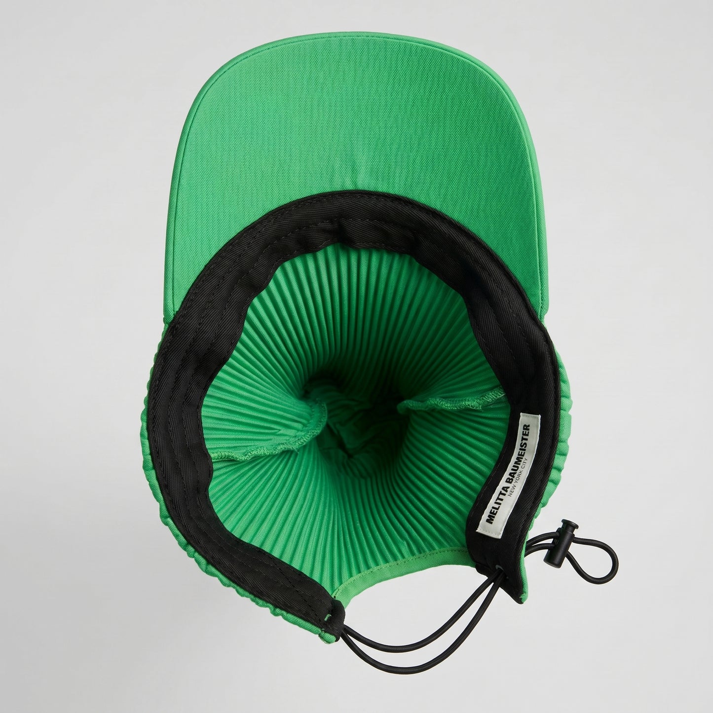 Ribbed Knotted Green Cap
