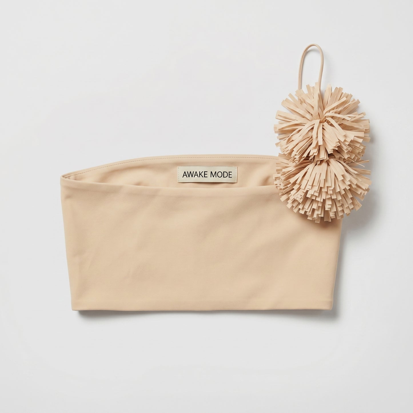 One Shoulder Pom Pom Top