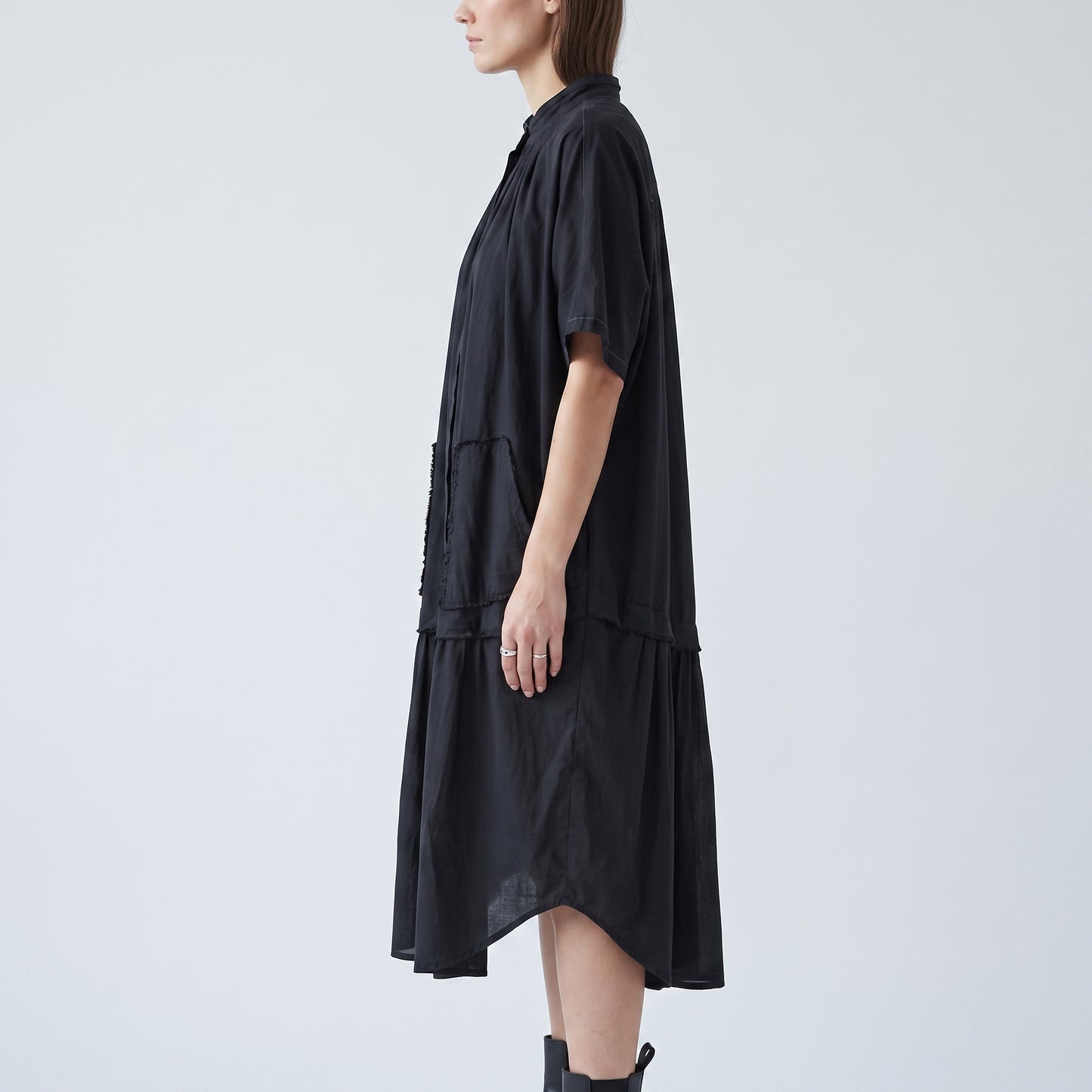 Pleated Cotton Poplin Tunic