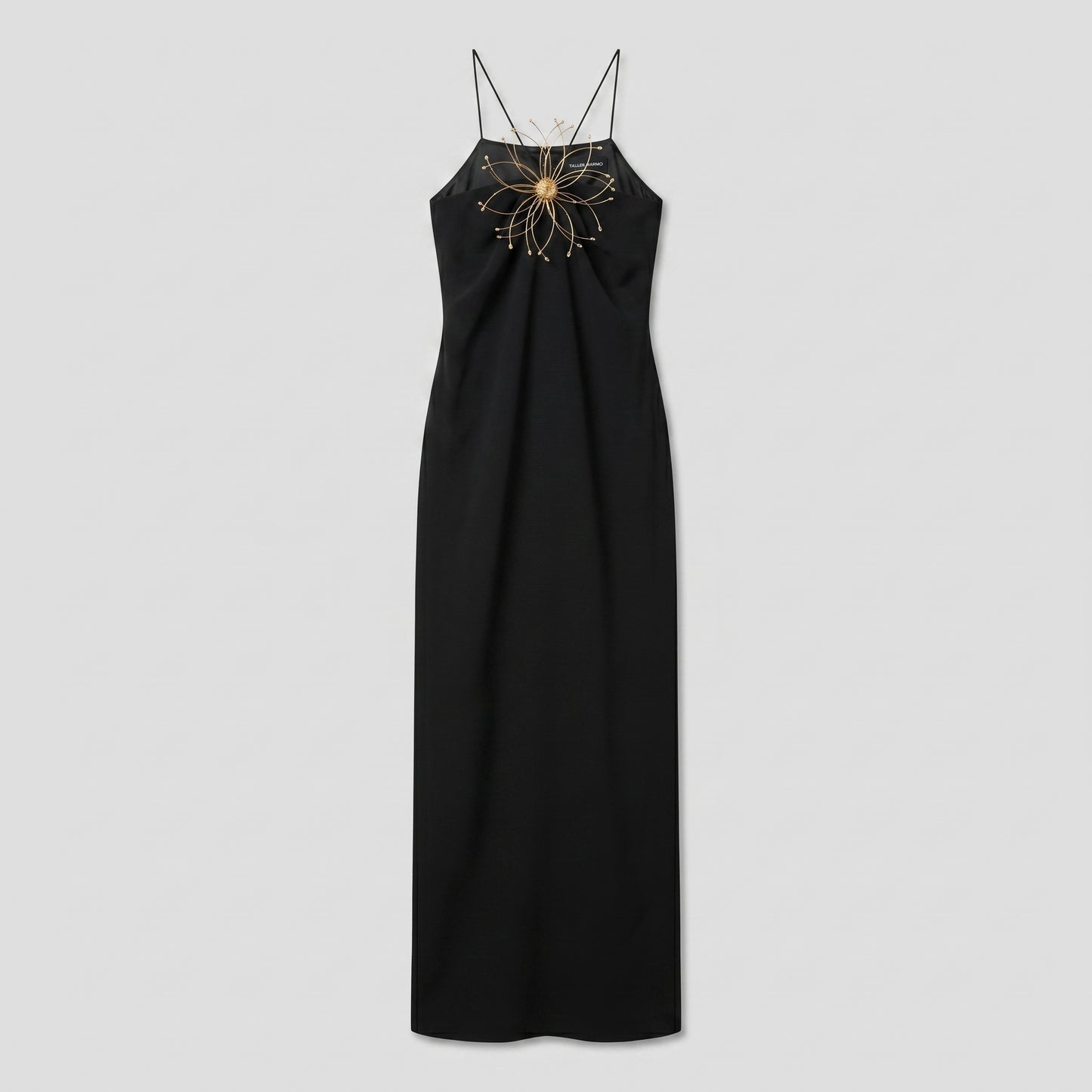 Embellished Crepe Maxi Dress