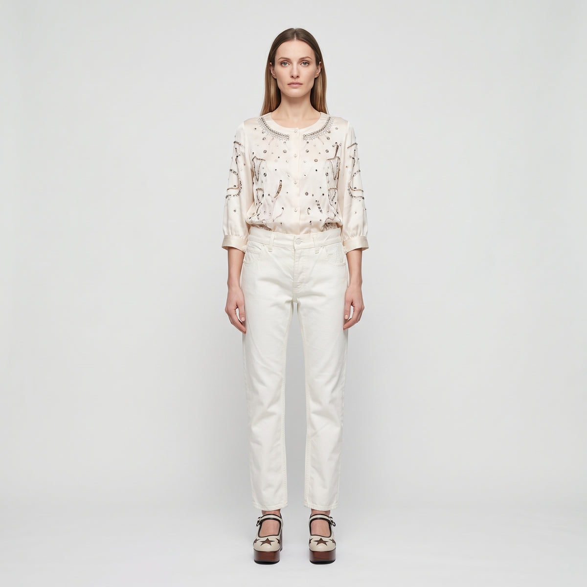 Off-White Structured Denim Jeans