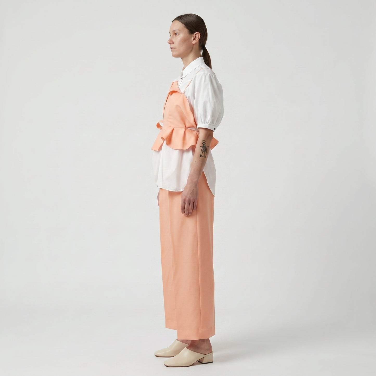Elastic Waist Wide Leg Trousers