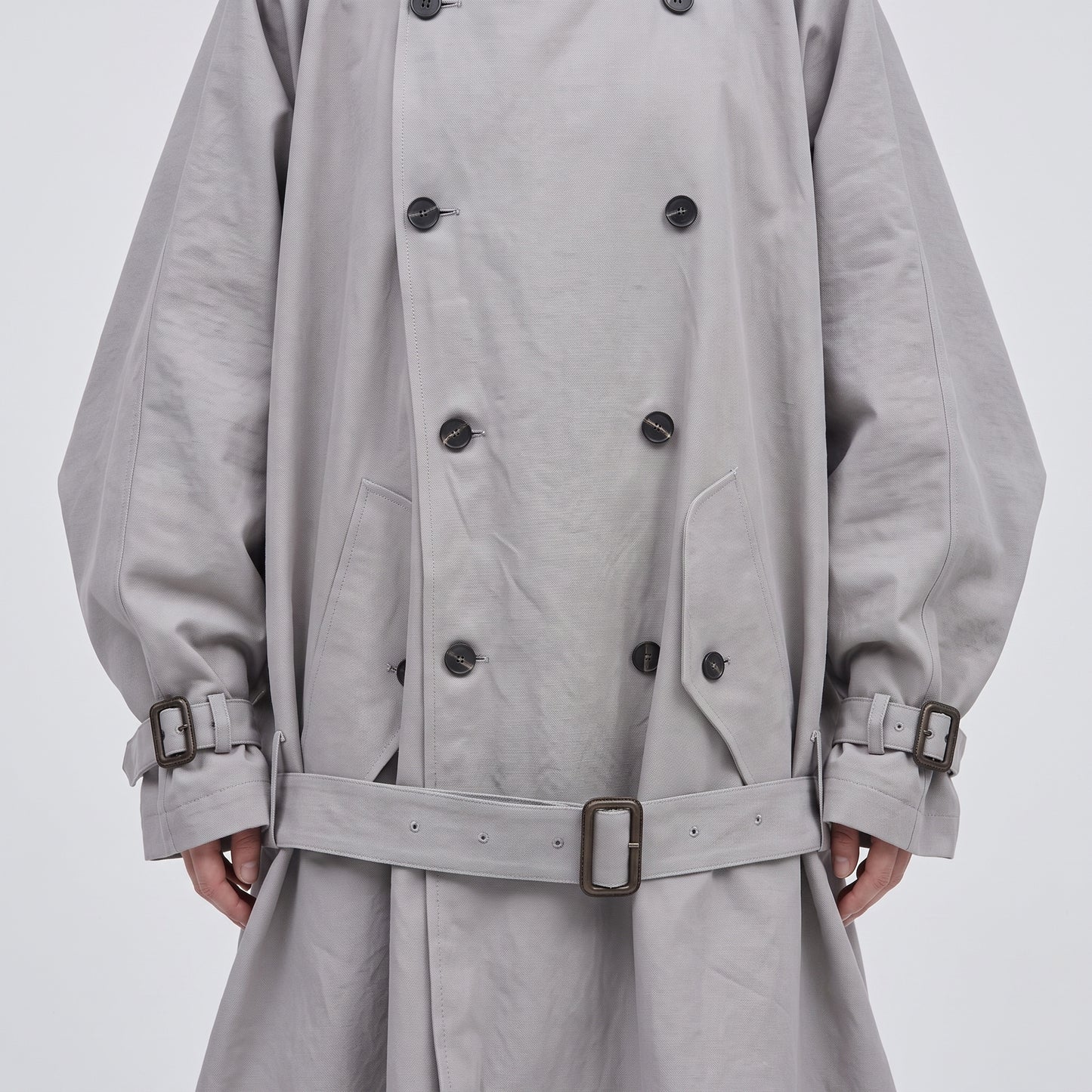 Double-Breasted Structured Utility Trench