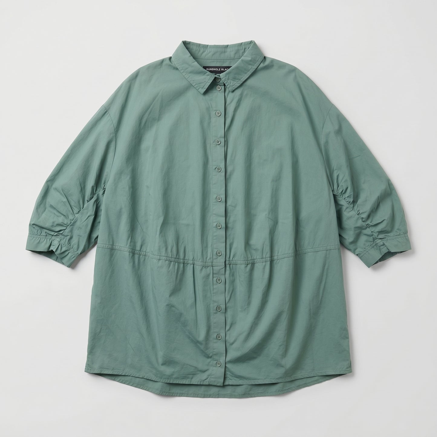 Sage Green Oversized Cotton Shirt