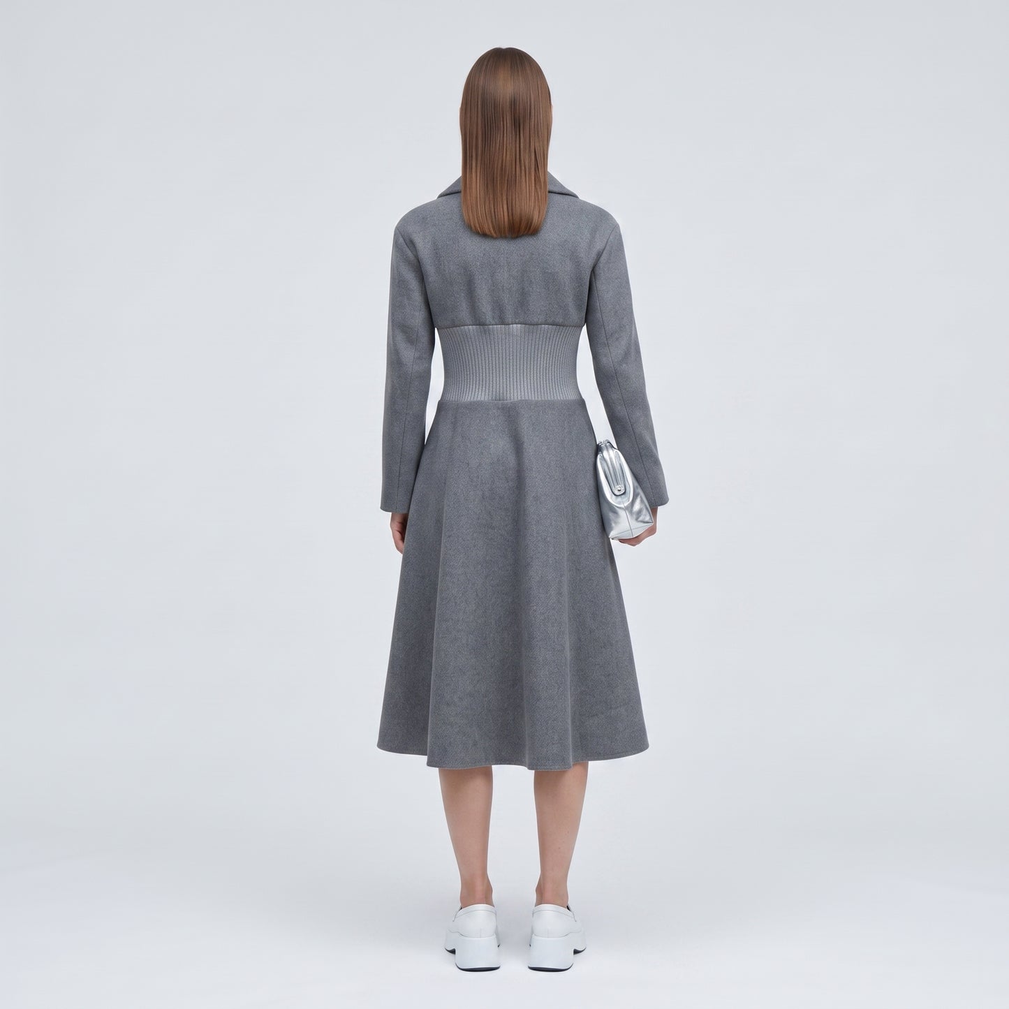 Structured Wool Blend Coat