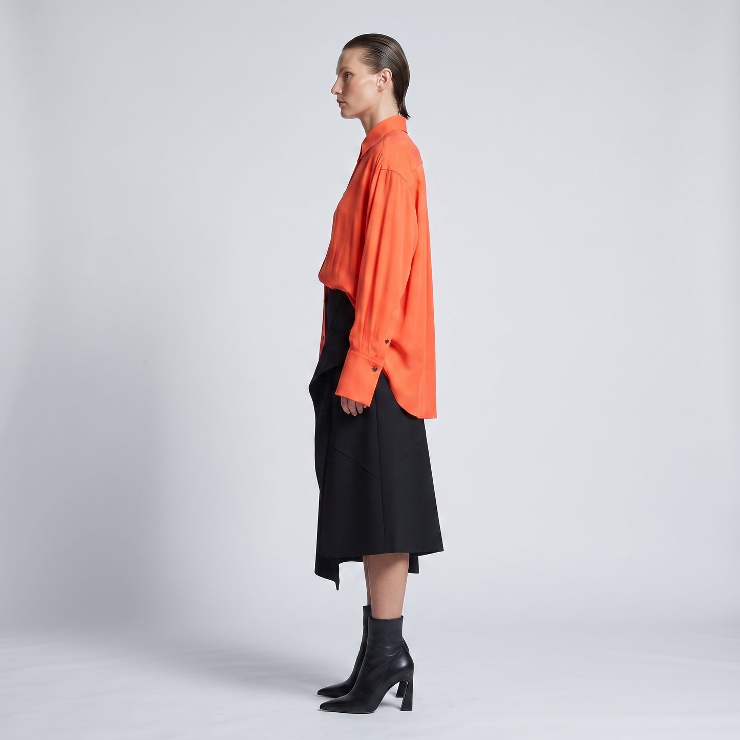Vibrant Orange Long Sleeve Shirt