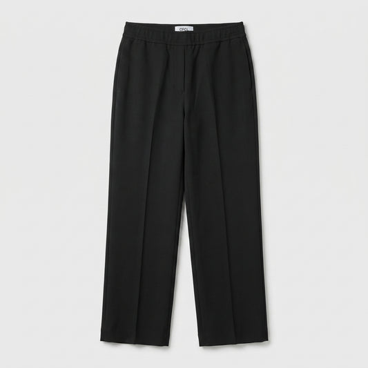Tailored Black Elasticated Trousers