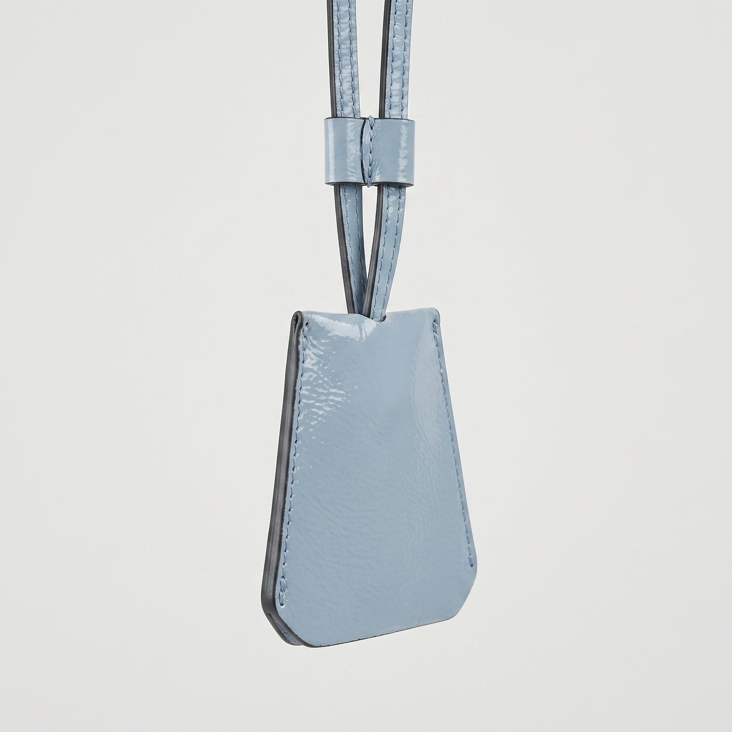 Metallic Leather Neck Pouch Charm